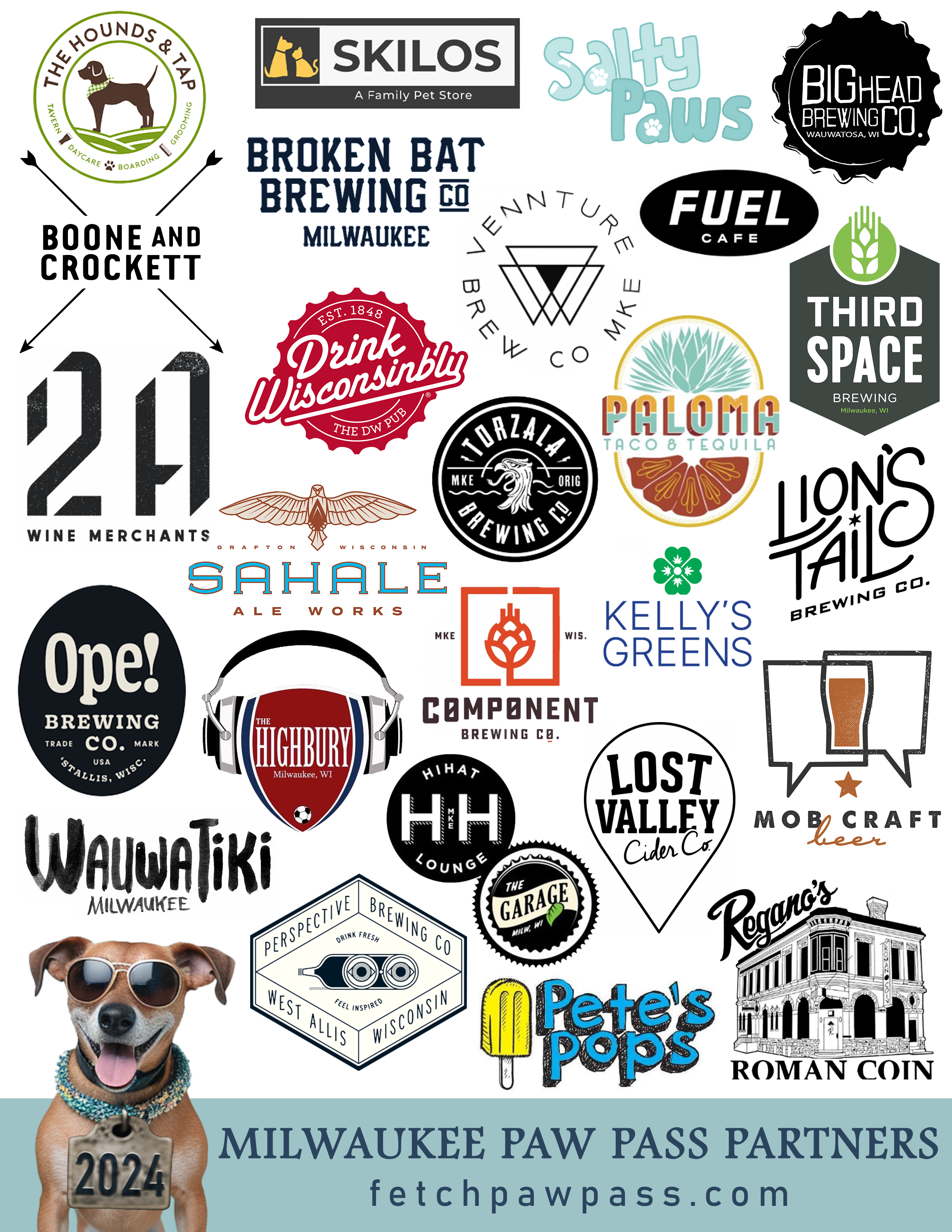Paw Pass Partner Logos
